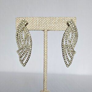 Rhinestone Statement (Homecoming) Earrings, Pierced